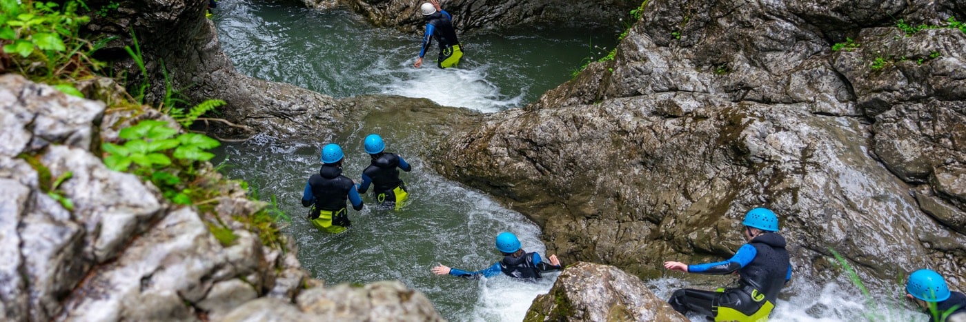 Équipe en Canyoning